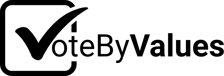 Vote by values logo